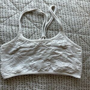 White lace bralette